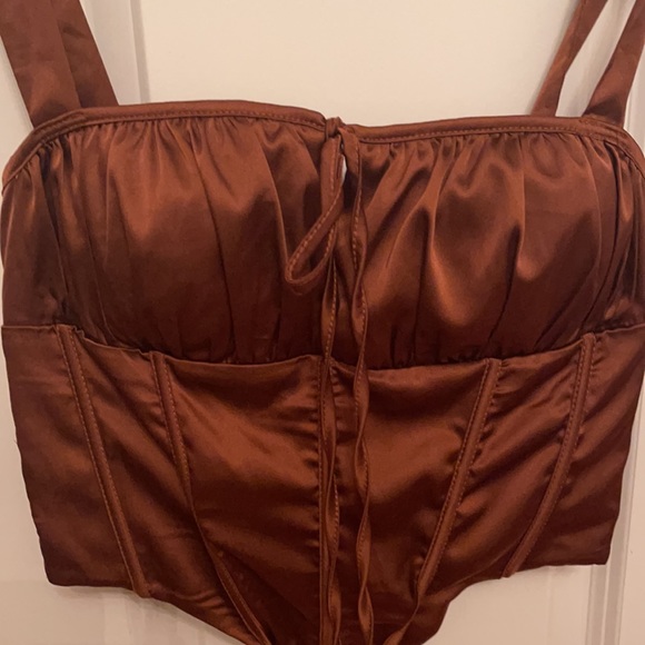 Satin Corset Top - Picture 2 of 3